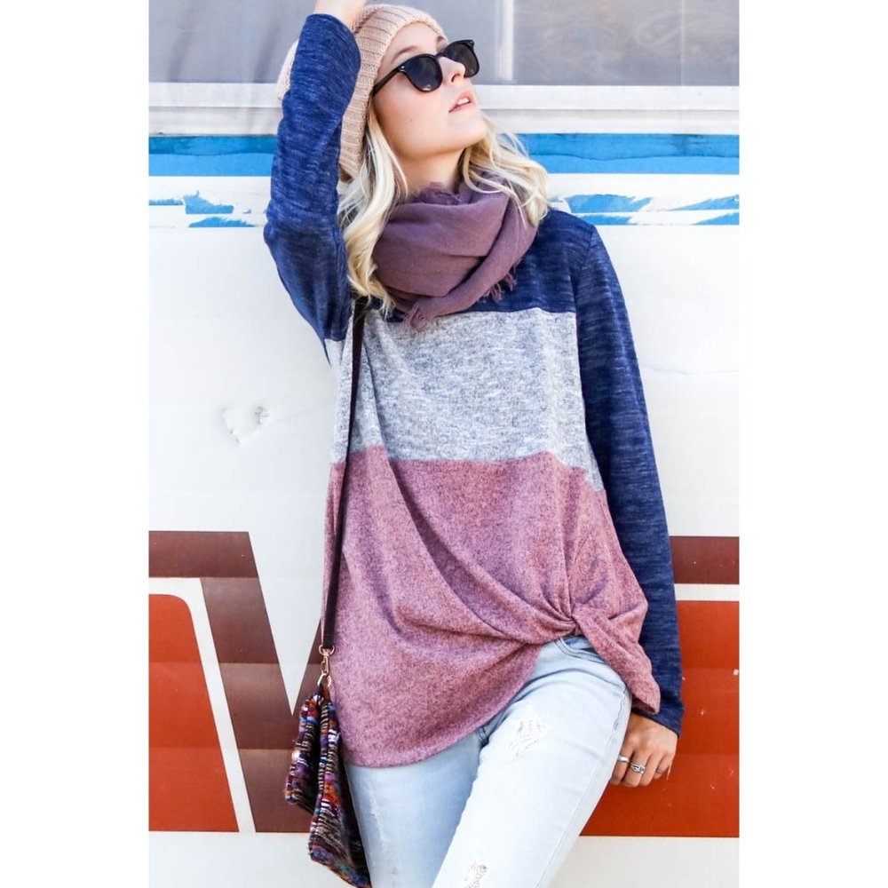 My Story Color Block Pullover